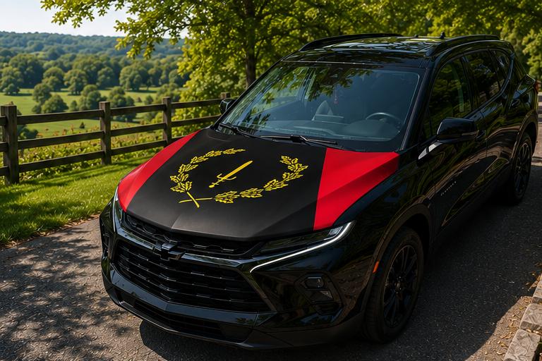 The Soulaan Flag.           Black American Heritage Car Hood Flag